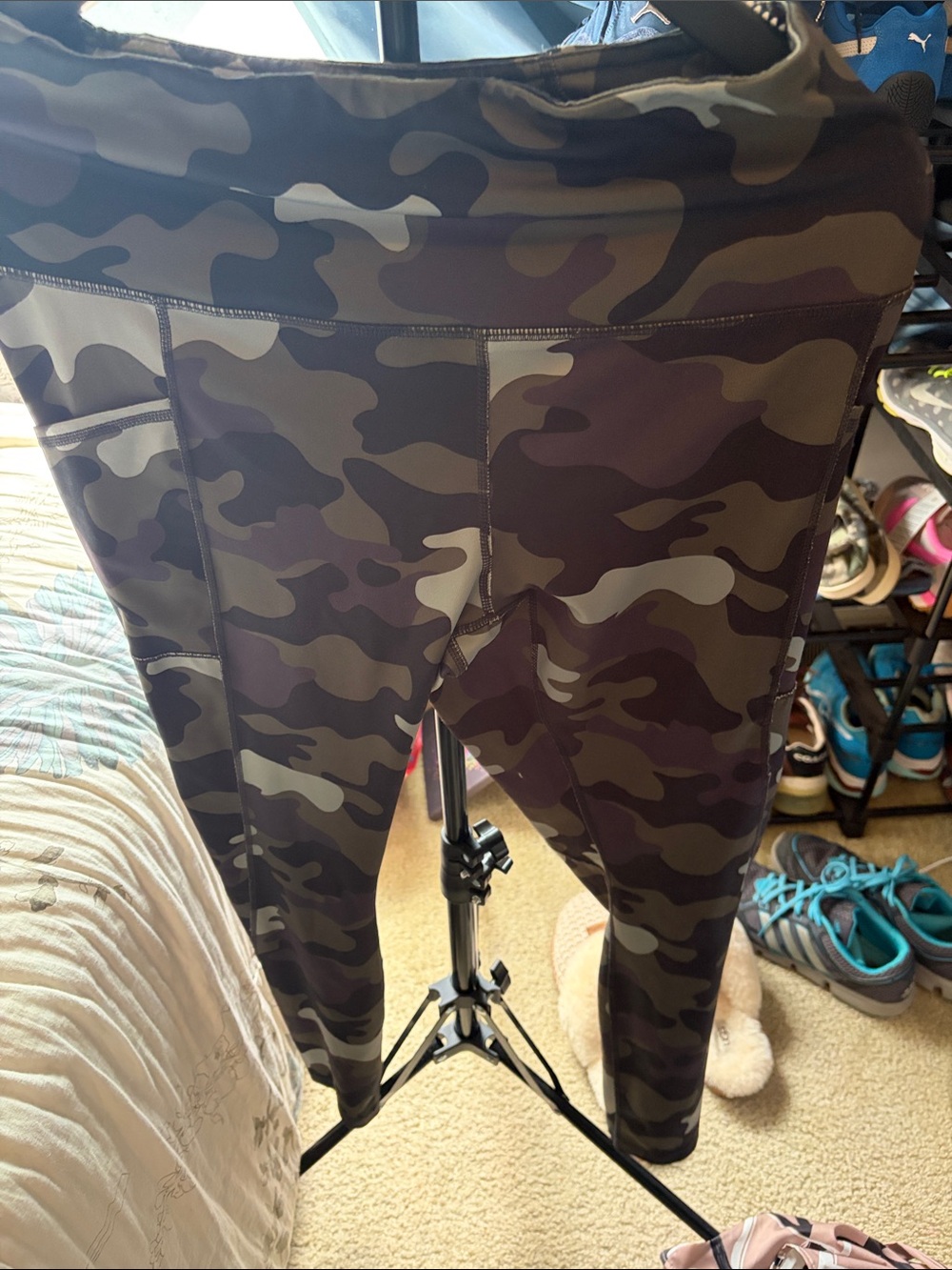 Reebok woman’s Green Camo Leggings